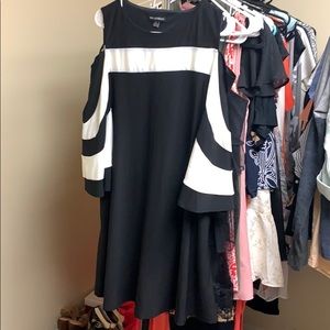 Nina Leonard Open Shoulder Dress - Women’s size M